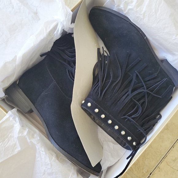 Michael kors fringe suede studded boots black - Picture 3 of 9